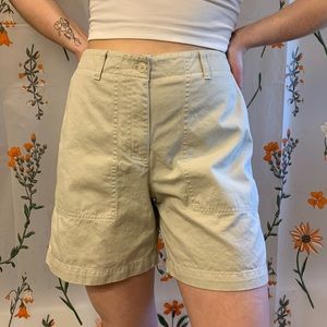 Vintage khaki cargo shorts